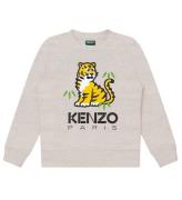 Kenzo Sweatshirt - Light Grey m. Tiger