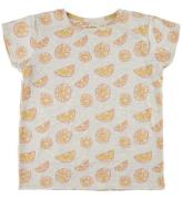 Soft Gallery T-Shirt - SgPilou - Oranges - Light Grey Melange AO