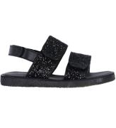 Angulus Sandal - Sort m. Glitter