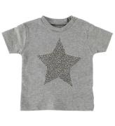 Fixoni T-Shirt - GrÃ¥meleret m. Stjerne