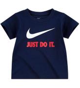 Nike T-shirt - Swoosh - Obsidian/University Red