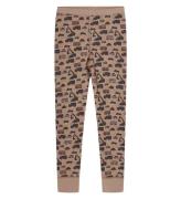 Hust and Claire Leggings - Laso - Uld/Bambus - Biscuit Melange