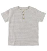 Popirol T-shirt - Poaki - Striped Light Grey