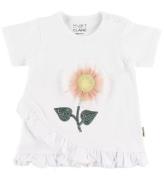 Hust and Claire T-shirt - Adora - Hvid m. Blomst