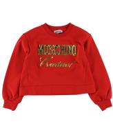 Moschino Sweatshirt - RÃ¸d m. Guld