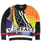 Versace Bluse - Uld - Multifarvet