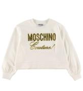 Moschino Sweatshirt - Hvid m. Guld