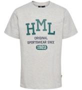 Hummel T-shirt - hmlLucas - Light Grey Melange