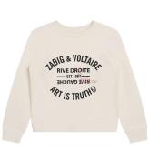 Zadig & Voltaire Sweatshirt - Ivory m. Tekst