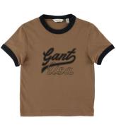GANT T-shirt - Cropped - Cocoa Brown