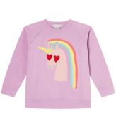 Stella McCartney Kids Sweatshirt - Lilla m. EnhjÃ¸rning