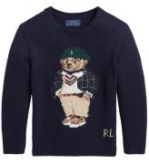 Polo Ralph Lauren Bluse - Strik - Navy m. Bamse