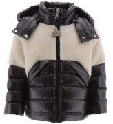 Moncler Dunjakke m. Teddyfleece - Patrick - Off White/Sort