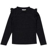 The New Bluse - TnIngeborg - Black Beauty m. SÃ¸lvglimmer
