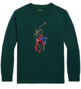 Polo Ralph Lauren Bluse - Holiday - Grøn m. Logo