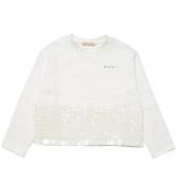 Marni Sweatshirt - Off White m. Pailletter