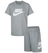 Nike ShortssÃ¦t - T-shirt/Shorts - Dark Grey Heather