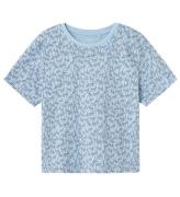Name It T-shirt - NkmValther - Chambray Blue/Small Palm