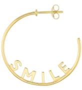 Design Letters Ã?rering - 1 stk. - Smile Hoop - Guld