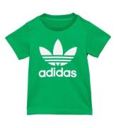 adidas Originals T-shirt - Trefoil - GrÃ¸n/Hvid