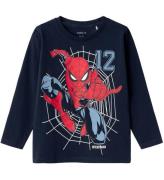 Name It Bluse - NmmJaris Spiderman - Dark Sapphire