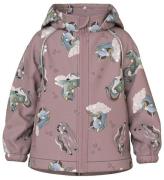 Name It Softshelljakke m. Fleece - NmfAfla08 - Purple Dove m. En