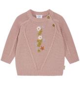 Hust and Claire Bluse - Strik - Panya - Dusty Rose m. Blomster