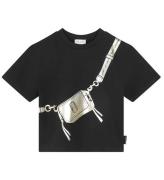 Little Marc Jacobs T-shirt - Sort/Guld m. Taske