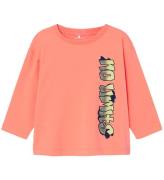 Name It Bluse - NmmNoel - Fusion Coral m. Graffiti