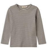 Wheat Bluse - Rib - Stig - Black Stripe