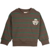 Petit Piao Sweatshirt - Chocolate Brown Stripe