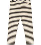 Petit Piao Leggings - Rib - Modal - Indigo Plum/dark Off White