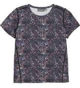 Color Kids T-shirt - Phantom m. Blomster