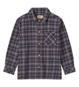 Wheat Skjorte - Oscar - Navy Check