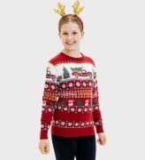 Jule-Sweaters Bluse - Driving Home For Christmas - RÃ¸d