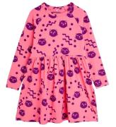 Mini rodini Kjole - Squiggly Cats AOP - Pink