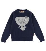 DYR-Cph Bluse - Dyractic Cotton Sweater - Dk Navy Elefant