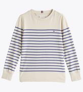 Tommy Hilfiger Bluse - Beige/BlÃ¥stribet