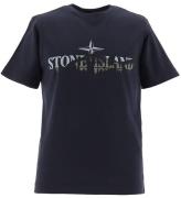 Stone Island T-shirt - Navy Blue m. Print