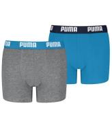 Puma Boxershorts - 2-pak - BlÃ¥/GrÃ¥