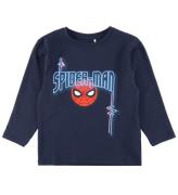 Name It Bluse - NmmJacinto Spiderman - Navy Blazer m. Print