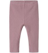 Name It leggings - Rib - NbfDikka - Elderberry m. HulmÃ¸nster