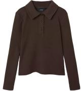 LMTD Bluse - NlfRille - Rib - Chocolate Brown