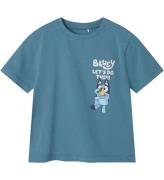 Name it T-shirt - NmmFlick Bluey - Spring Lake