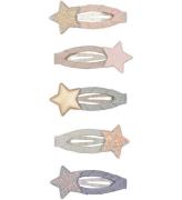 Mimi & Lula Hårspænder - 5-pak - 4 cm - Stellina Sparkle Fa