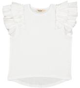 MarMar T-shirt - Modal - Tavora Frill - Gentle White