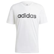 adidas T-Shirt Essential Linear Logo - Hvid/Sort