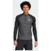 Adidas Gym+ Training 3-Stripes 1/4-Zip Long Sleeve T-shirt