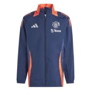 Manchester United Jakke All Weather Tiro 24 - Navy/Rød